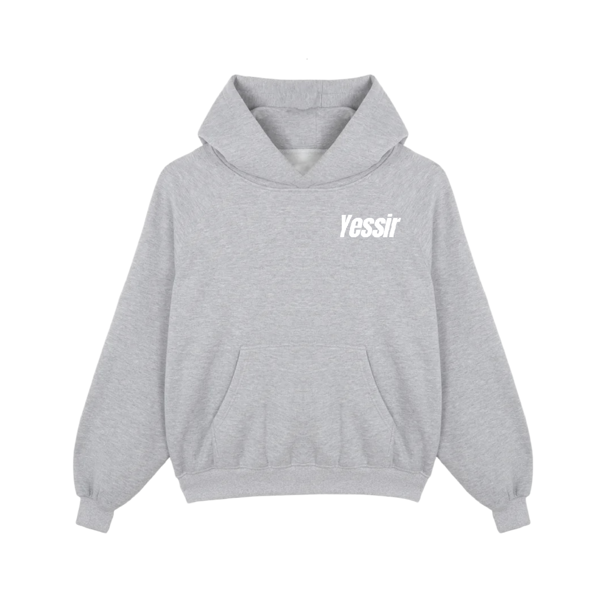 SWEAT À CAPUCHE YESSIR - GRIS