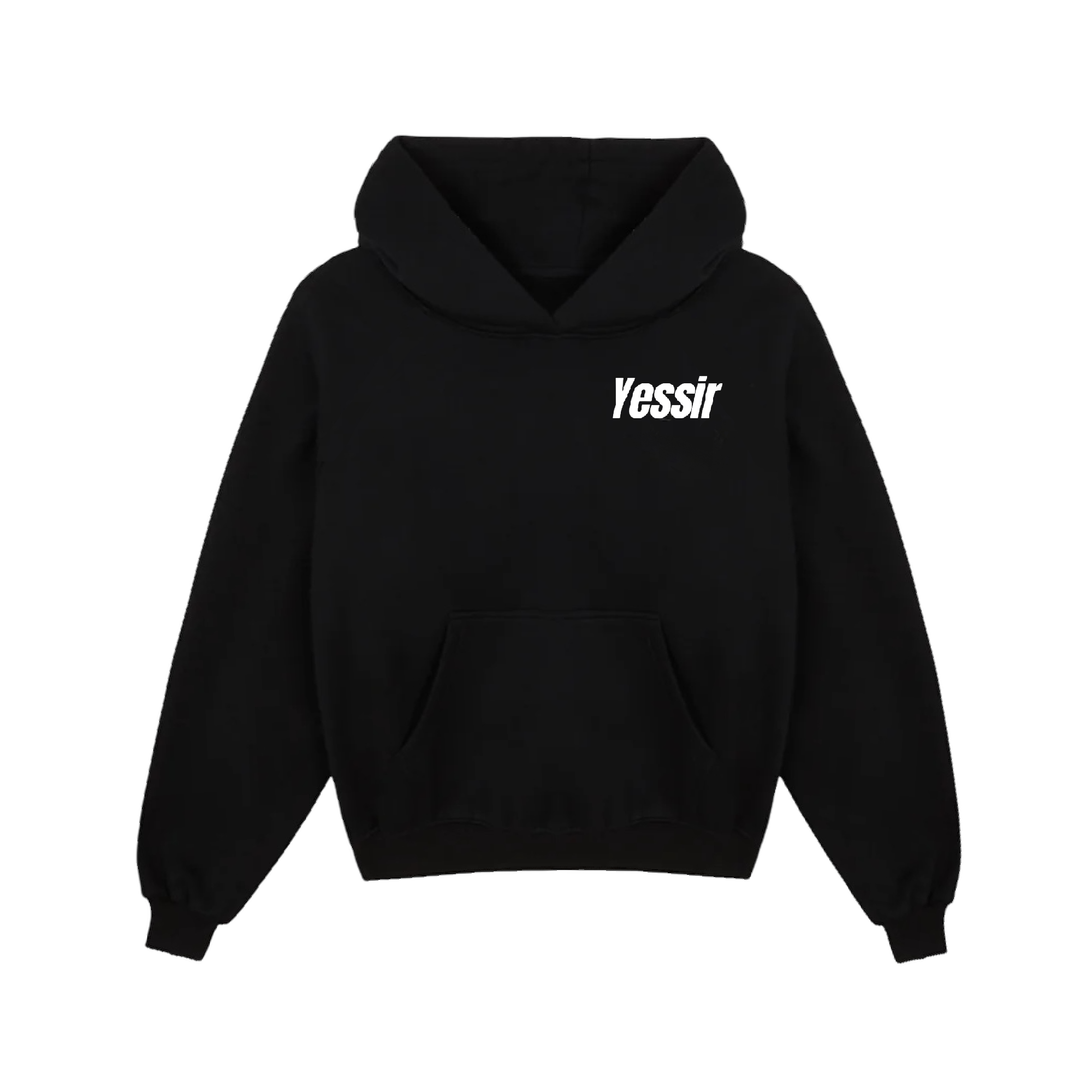 SWEAT À CAPUCHE YESSIR - NOIR